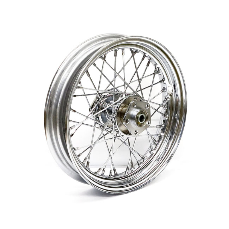 CHROME DUAL FLANGE WHEEL 3.00 X 16 500270