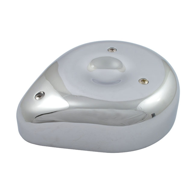 TEARDROP AIR CLEANER ASSEMBLY. CHROMED ALUMINUM FITS AS REPLACEMENT AI 500420