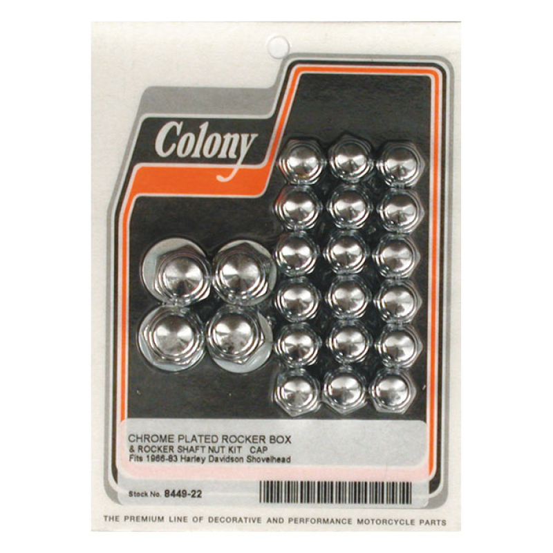 COLONY ROCKER BOX NUT KIT, CAP STYLE 500705