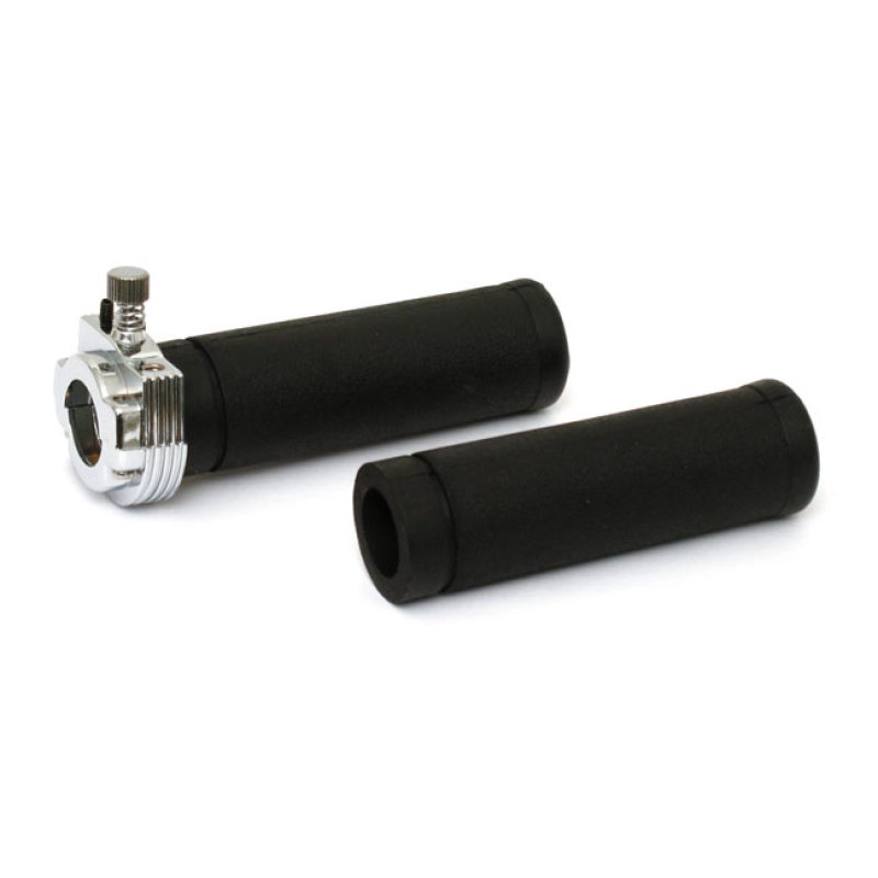 KAASUKAHVA & KOTELO+KUMIT 1-VAIJ. 74-80, THROTTLE ASSY, WITH GRIPS. SINGLE 501135