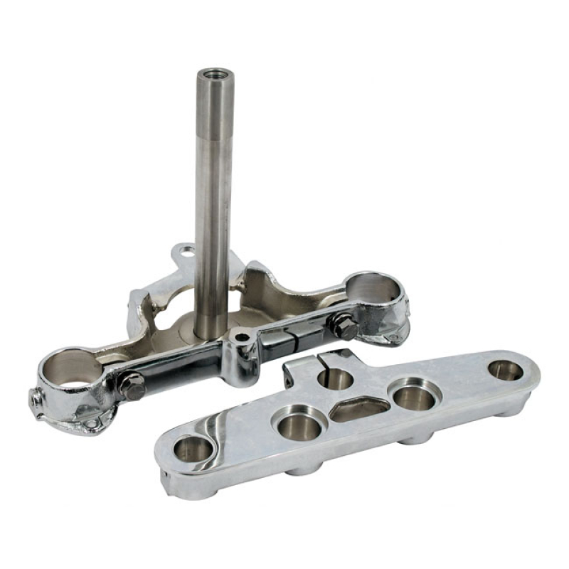 STOCK STYLE FLST/F 41MM TRIPLE TREES. CHROME OEM REPLACEMENT REFERENCE 501943