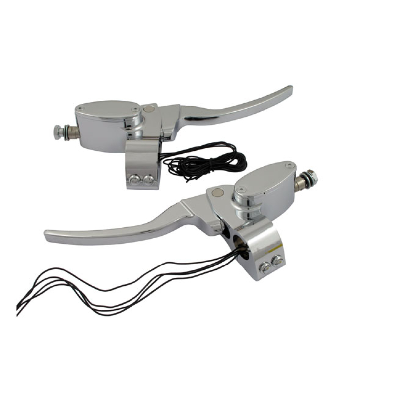 CUSTOM HANDLEBAR CONTROL KIT HYDR. CLUTCH. CHROME ALUMINUM HANDLEBAR C 502040