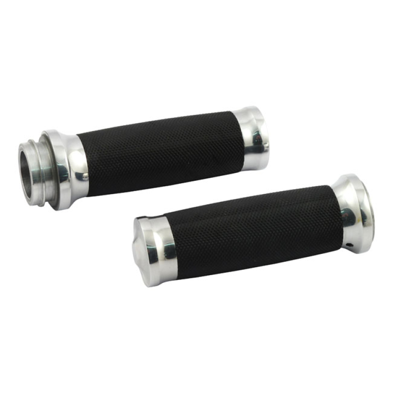 HANDLEBAR GRIP SET, CALIBER. POLISHED POLISHED BRASS. CNC MACHINED BRA 504766