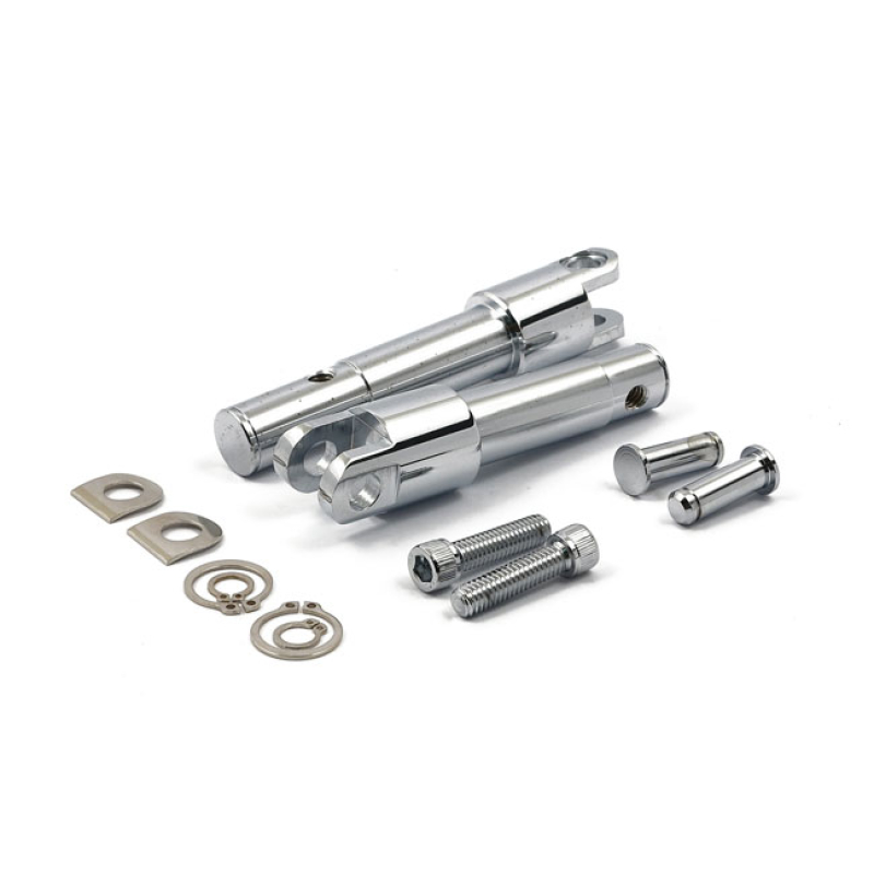 FOOT PEG CONVERSION BRACKET KIT. STD LENGTH. CHROME FOOT PEG ADAPTER T 505501