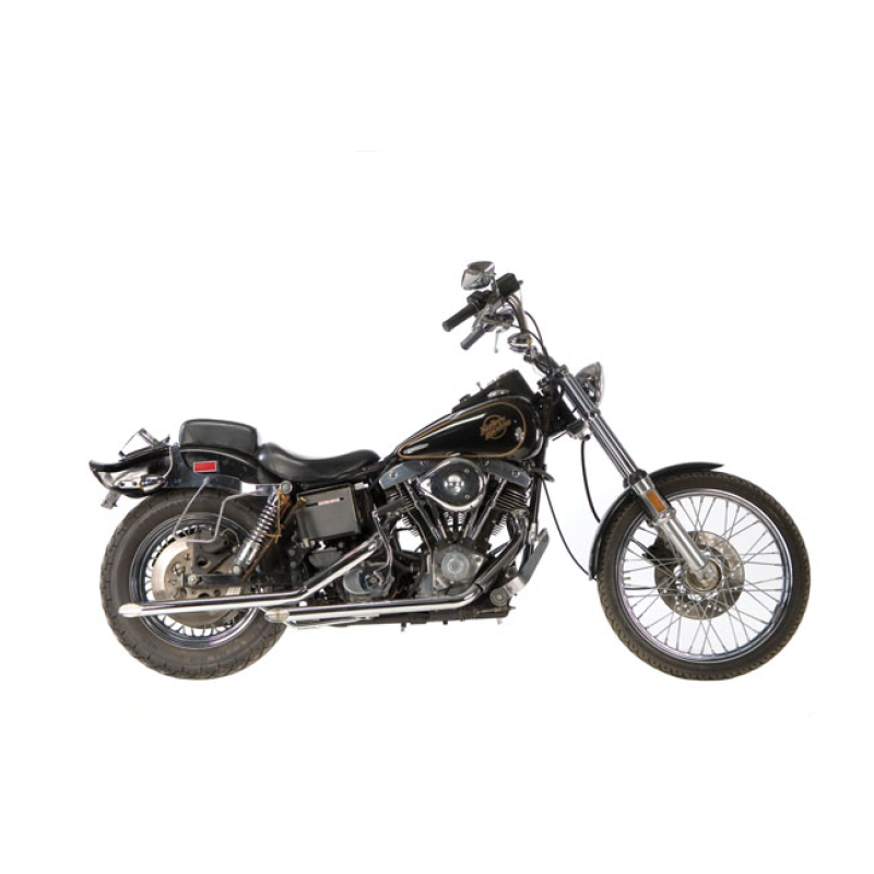 PAUGHCO, DRAG PIPES (40"). CHROME STANDARD 1 3/4" DIAMETER, SLASH CUT 506475