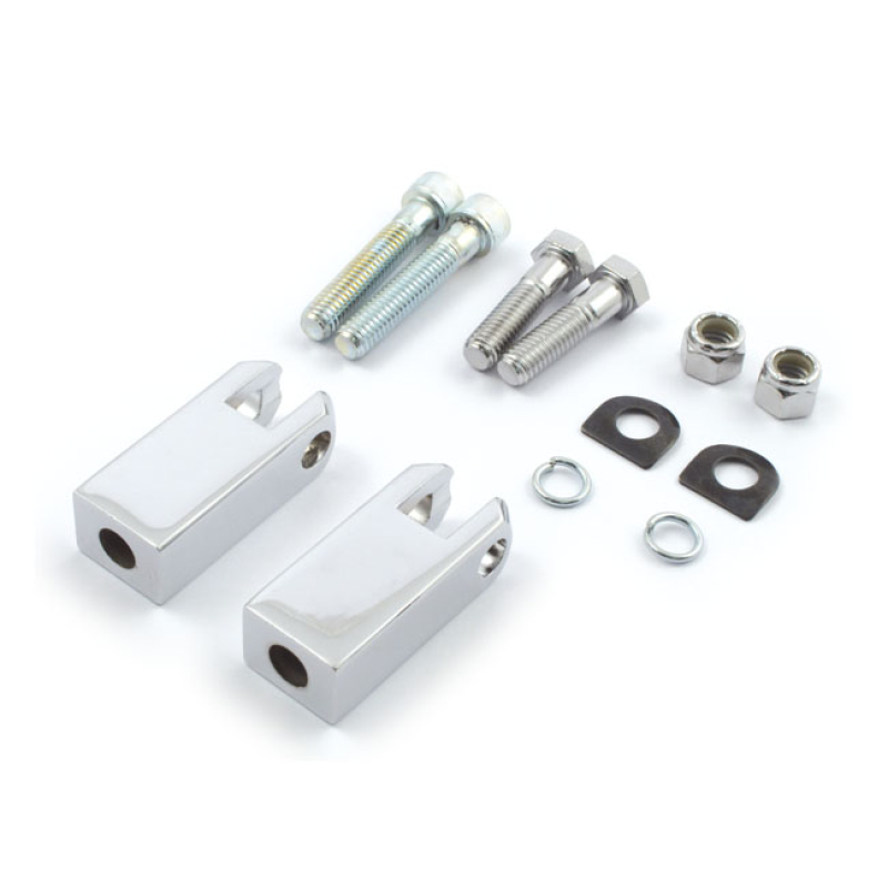 PASSENGER PEG BRACKETS CHROME 507665