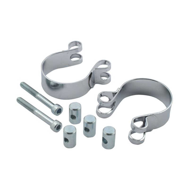 CUSTOM SPORTSTER HEADER CLAMPS CHROME 508390
