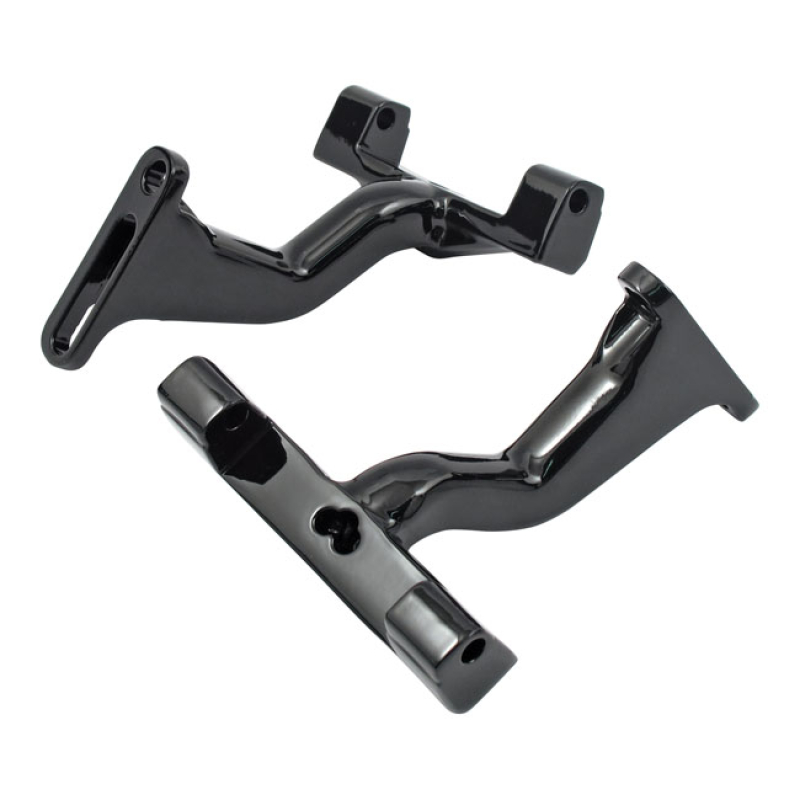 MOUNT BRACKET, PASSENGER FLOORBOARD. RAISED. BLACK RAISES FLOORBOARD P 508584