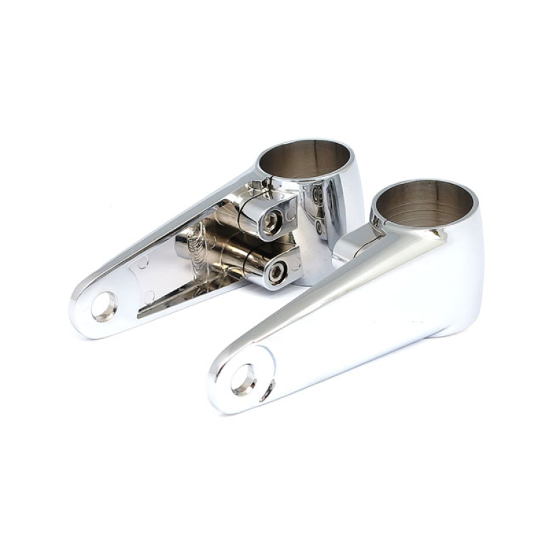 CLAMPAH, SIDE-MOUNT HEADLAMP BRACKET ASSEMBLY. CHROME CHROME PLATED AL 508773