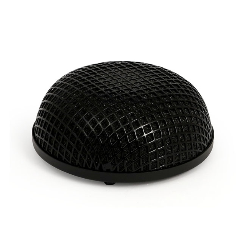 BREATHER STYLE AIR CLEANER ASSEMBLY, ROUND. BLACK CLASSIC STEEL MESH A 508798