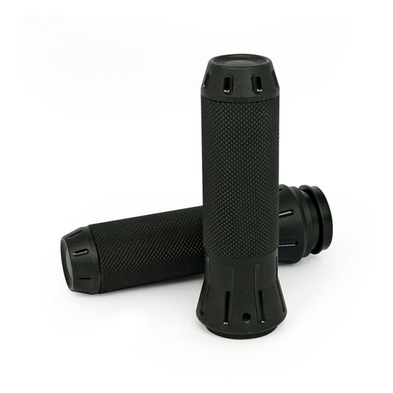 COBRA, BILLET ALUMINUM GRIPS. BLACK STEALTH TONE BLACK. CNC MACHINED 509034