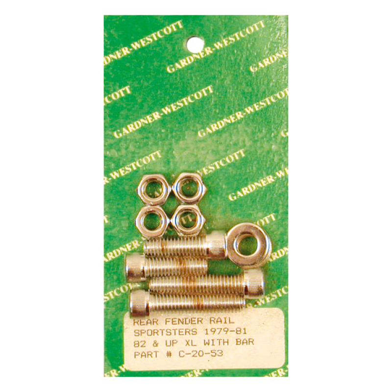 GARDNER-WESTCOTT, FENDER STRUT MOUNT KIT. CHROME ALLEN HEAD USED TO MO 510665