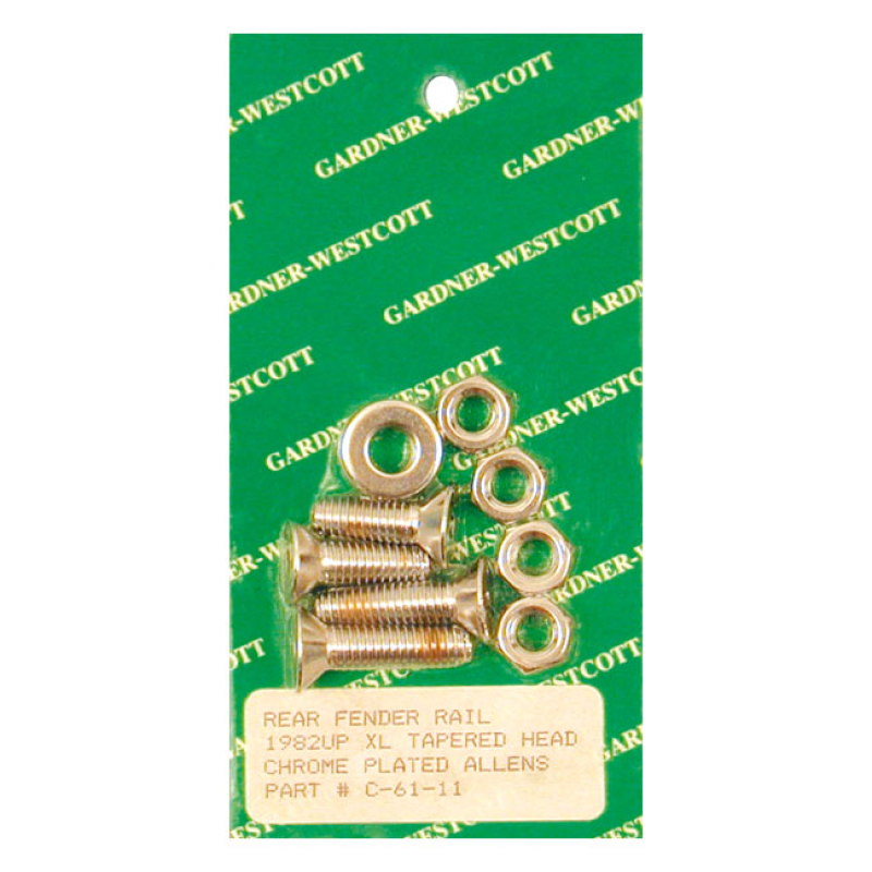 GARDNER-WESTCOTT, FENDER STRUT MOUNT KIT. CHROME ALLEN HEAD USED TO MO 510745