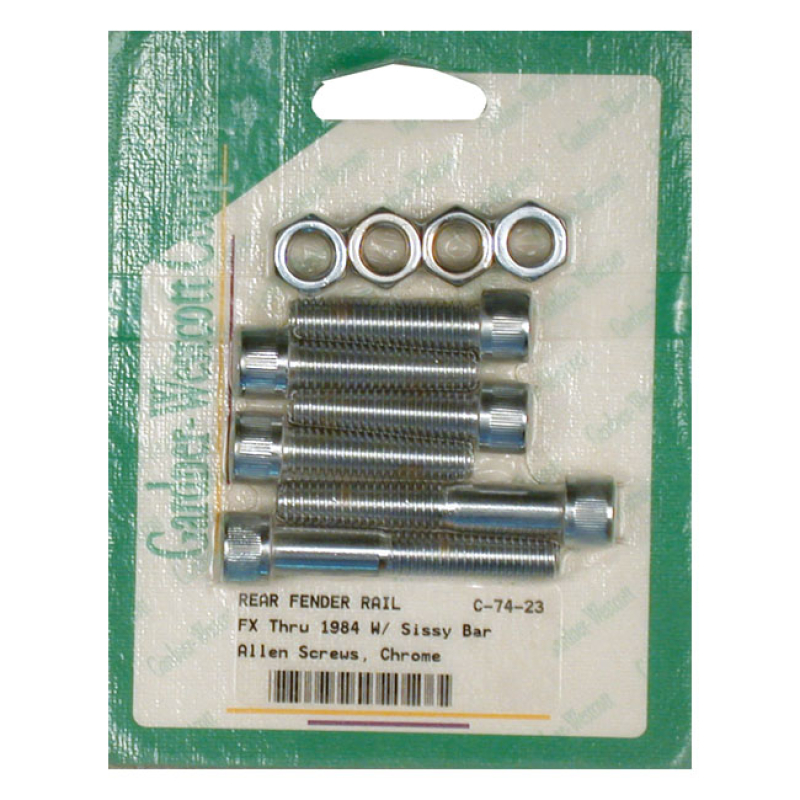 GARDNER-WESTCOTT, FENDER STRUT MOUNT KIT. CHROME ALLEN HEAD USED TO MO 510815