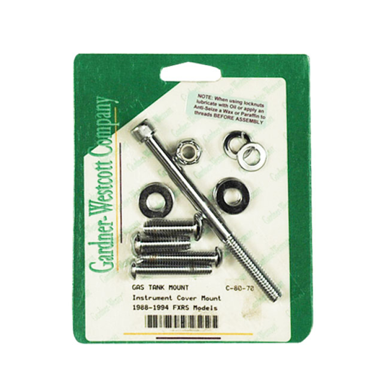 GARDNER-WESTCOTT, GAS TANK MOUNT KIT. ALLEN. CHROME FUEL TANK MOUNT KI 510861