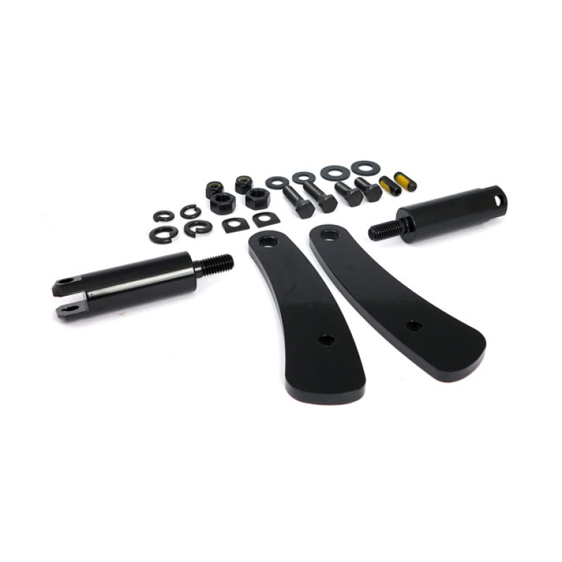 ADJUSTABLE DYNA HIGHWAY PEG MOUNT KIT, BLACK COMPLETE KIT TO MOUNT ANY 511307