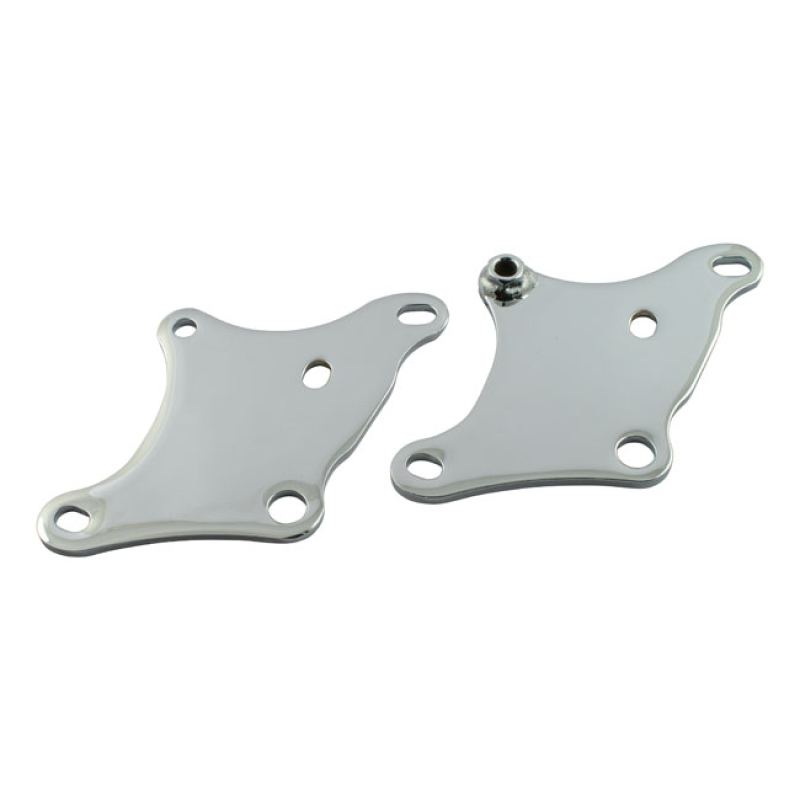 MOTOR MOUNT PLATES, FRONT. CHROME 511392