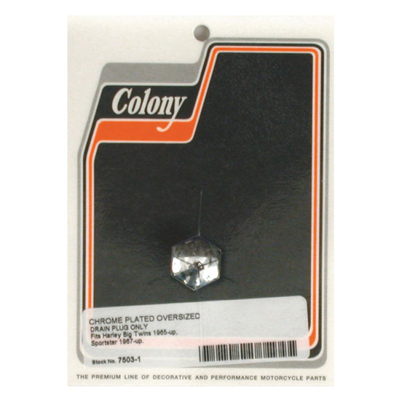 COLONY OVERSIZE DRAIN PLUG, DOMED HEX 512930