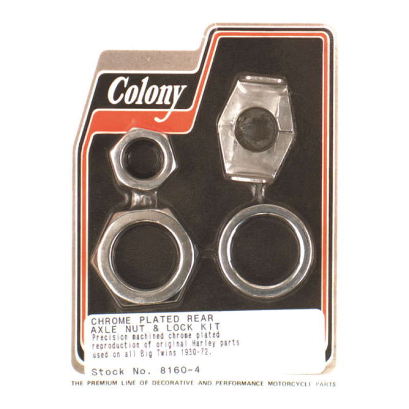 COLONY AXLE NUT AND LOCK KIT 513365