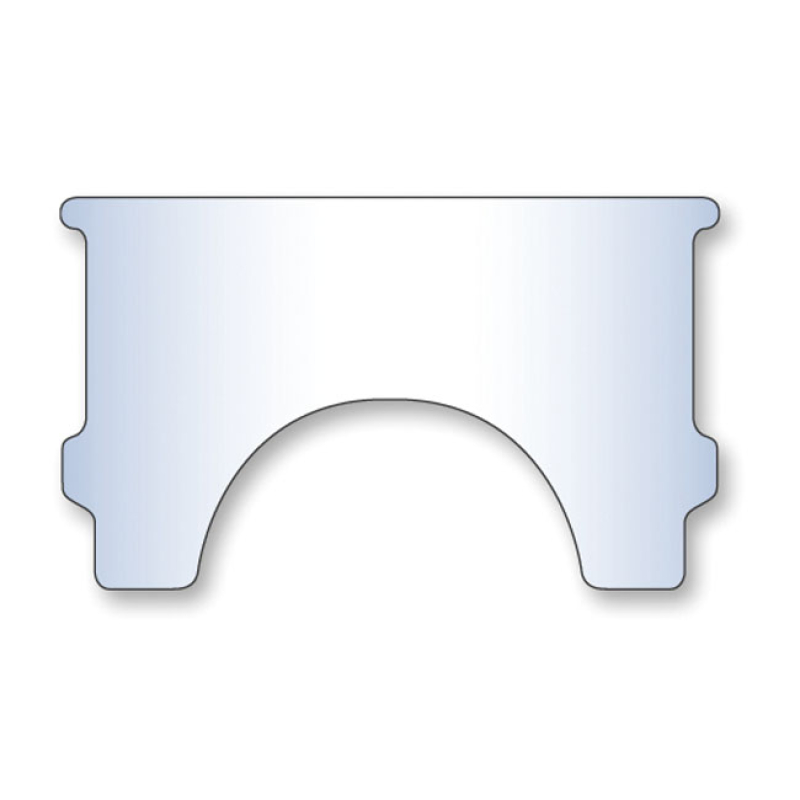 NATIONAL CYCLE, REPL. ADJ. LOWER WINDOW (STYLE A). CLEAR STANDARD ROUN 513668