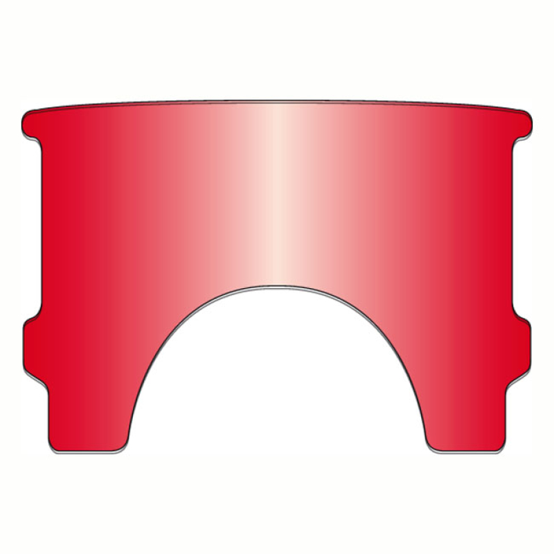 NATIONAL CYCLE, REPL. ADJ. LOWER WINDOW (STYLE A). RED STANDARD ROUND 513677