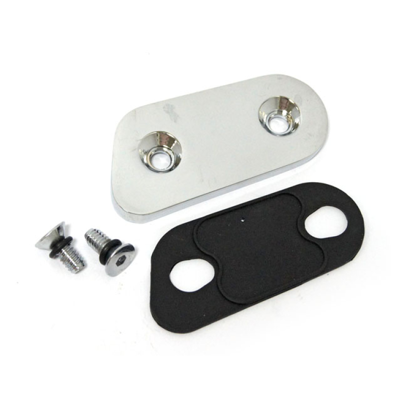 PRIMARY CHAIN INSPECTION COVER. CHROME DIE-CAST ALUMINUM. INCLUDES MOU 514184