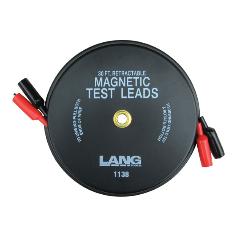 LANG TOOLS, RETRACTABLE ELECTRICAL TEST LEAD. MAGNETIC USED TO TEST EL 514616