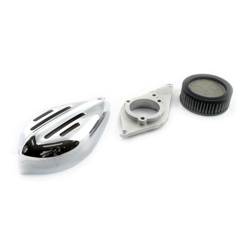 PAUGHCO, SLEEK TEARDOP AIR CLEANER KIT. RIBBED WITH SLOTS 514792
