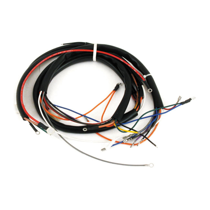 OEM STYLE MAIN WIRING HARNESS. FLH DOES NOT INCLUDE HANDLEBAR, TAILLIG 515009