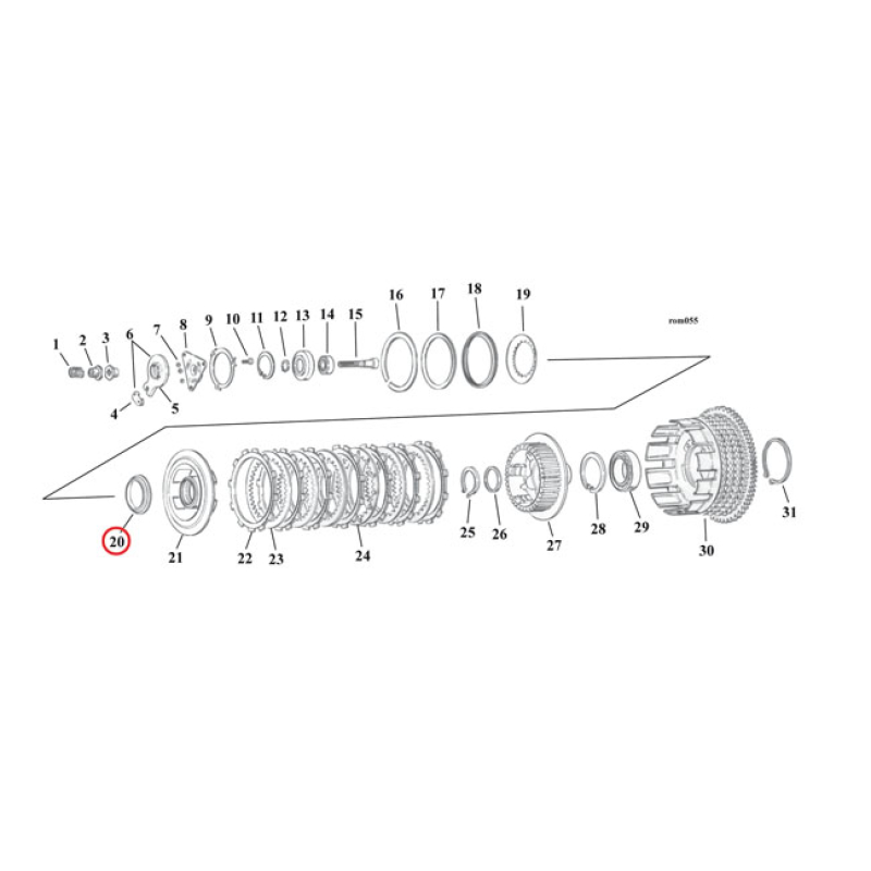 CLUTCH SPRING SEAT, INNER 515513