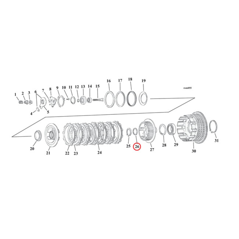 SPACER, CLUTCH HUB 515516