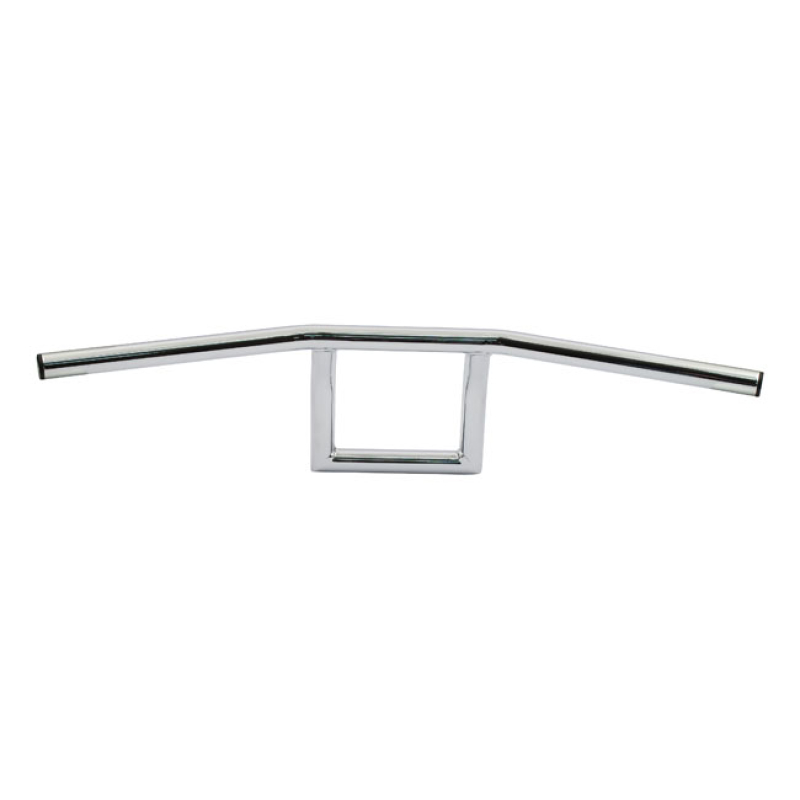 1" 'SQUARE' HANDLEBAR CHROME; STEEL; NOT DIMPLED; WITH 3 SLOTTED HOLES 515572
