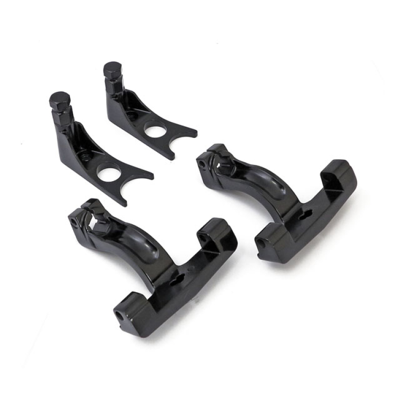 PASSENGER FOOTPEG MOUNT BRACKET SET. GLOSS BLACK 515897