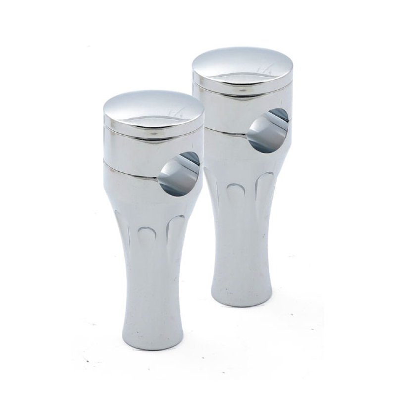 TALON ALUMINUM RISER KIT, 4" RISE. CHROME CHROME PLATED ALUMINUM. CNC 515902