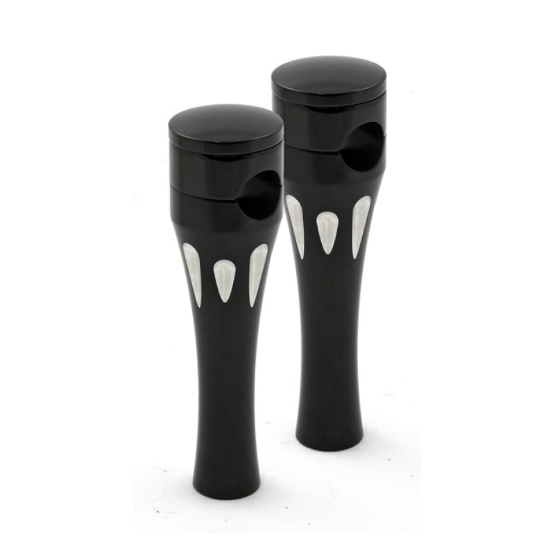 TALON ALUMINUM RISER KIT, 6" RISE. BLACK BLACK CONTRAST CNC MACHINED A 515909