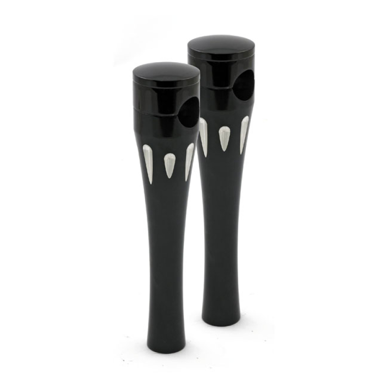 TALON ALUMINUM RISER KIT, 8" RISE. BLACK BLACK CONTRAST CNC MACHINED A 515919