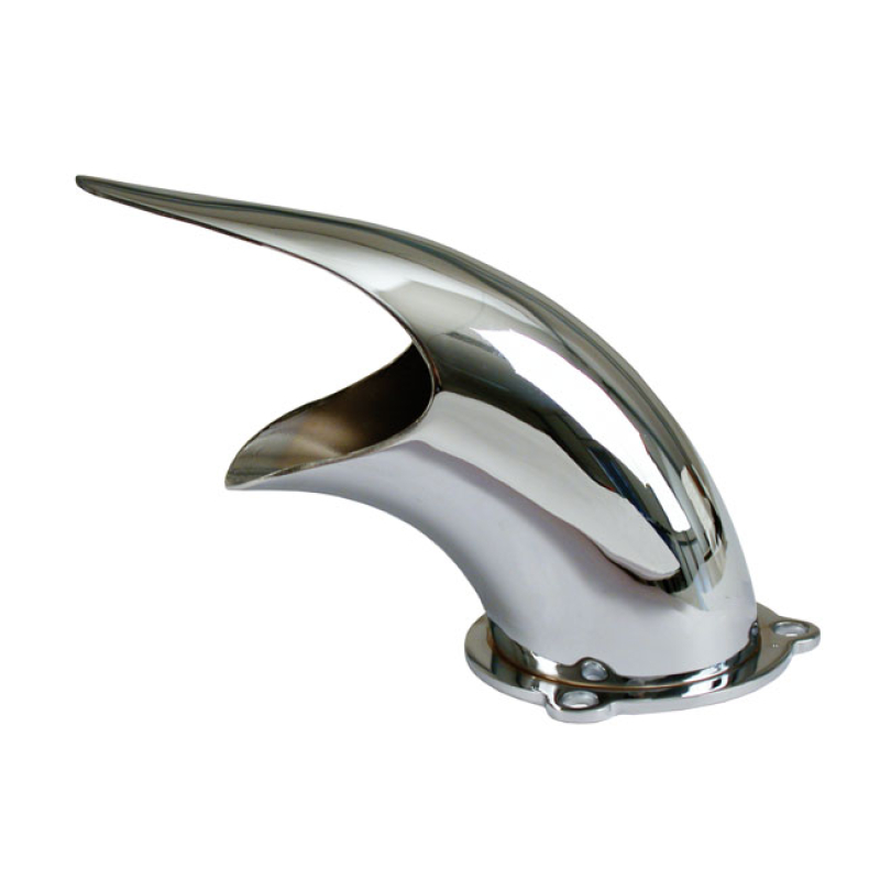 AIR SCOOP / VELOCITY STACK CHROME PLATED STEEL AIR INTAKE.   NOTE: NOT 516333