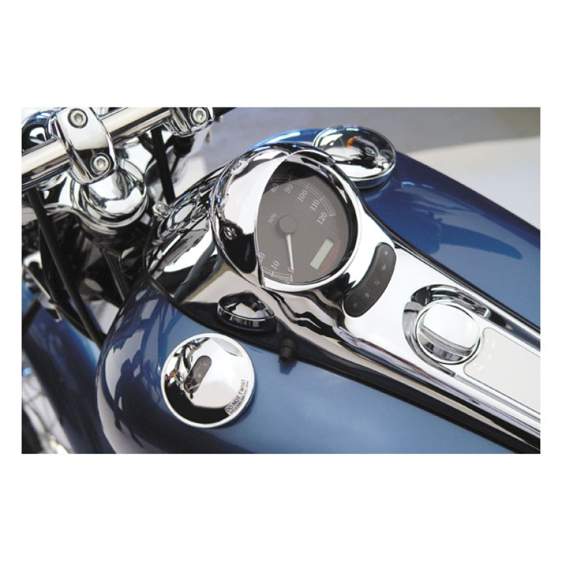 NATIONAL CYCLE, SPEEDO VISOR. CHROME USA MADE. THICK QUALITY CHROME PL 516539
