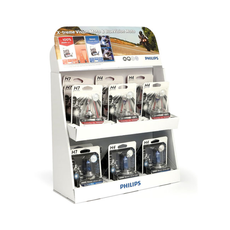 PHILIPS MOTO COUNTER DISPLAY GREAT SMALL COUNTER DISPLAY. COMES WITH A 516613