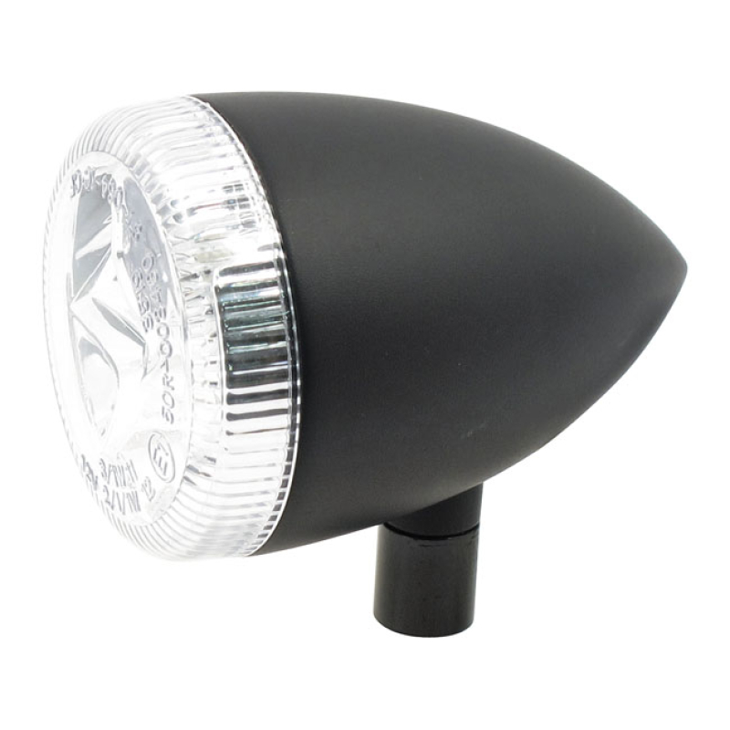 3-1 LED BULLET TAILLIGHT / TURN SIGNAL COMBO. BLACK. CLEAR CLEAR LENS. 519177