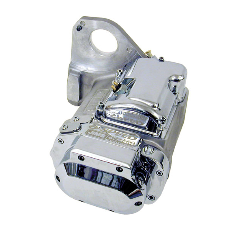 JIMS, 6-SPEED OVERDRIVE SOFTAIL TRANSMISSION. PLAIN ALU PLAIN ALUMINUM 519300
