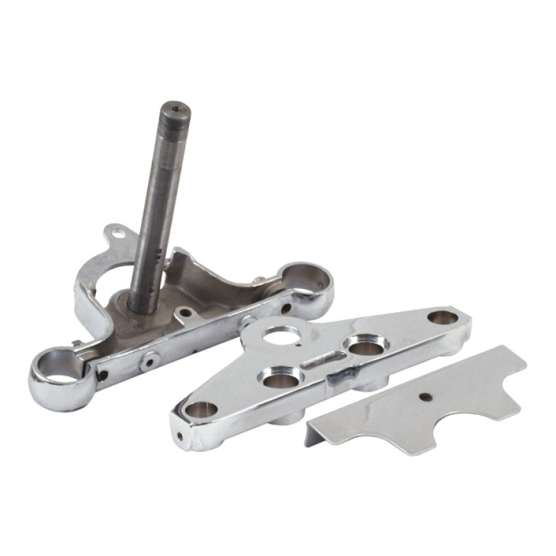 CHROME TRIPLE TREES, STOCK STYLE 519897