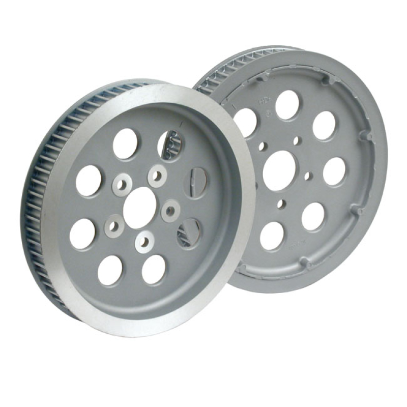 HIHNAPYÖRÄ TRAAKSE 65 HAMP. HOPEA - REAR PULLEY, FINAL DRIVE. 65T. SILVER 520129