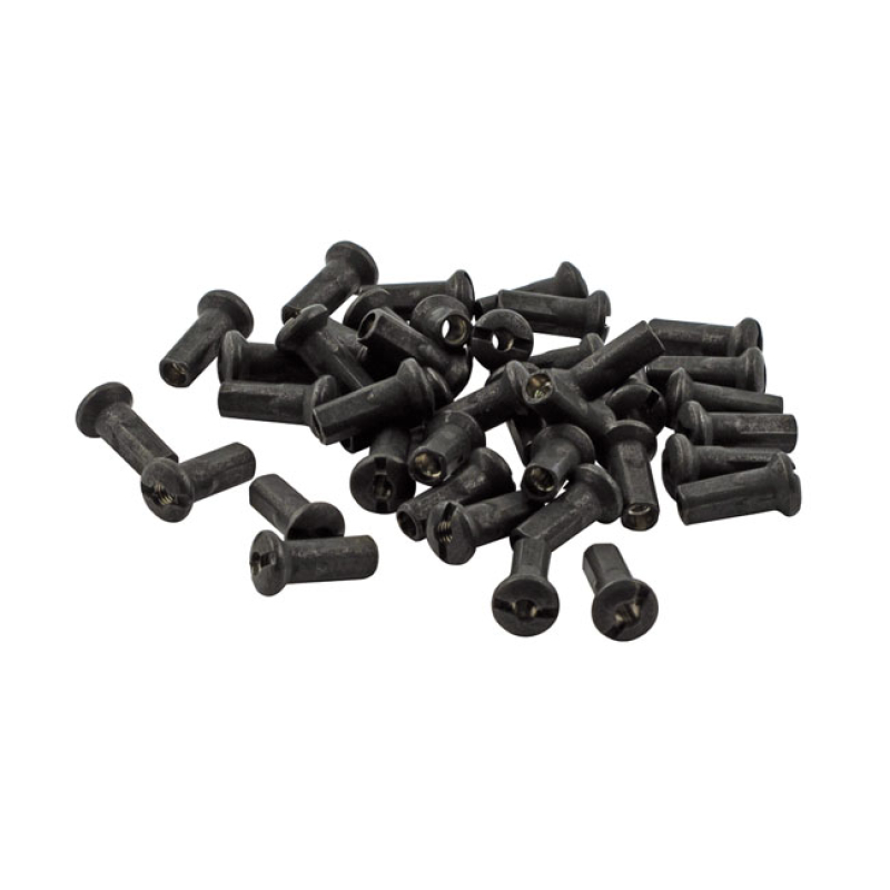 TTS SPOKE NIPPLES, BLACK CHROME 520317