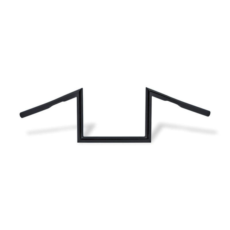 PAUGHCO, 1" W-BAR. 8" RISE, BLACK 520424