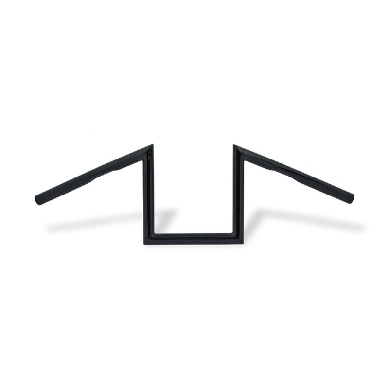 PAUGHCO, 1" W-BAR. 8" RISE, BLACK 520463