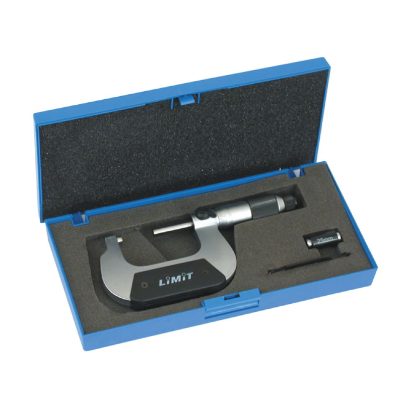 LIMIT MICROMETER 25-50MM STAINLESS STEEL. FORGED FRAME. MATTE CHROME P 521119