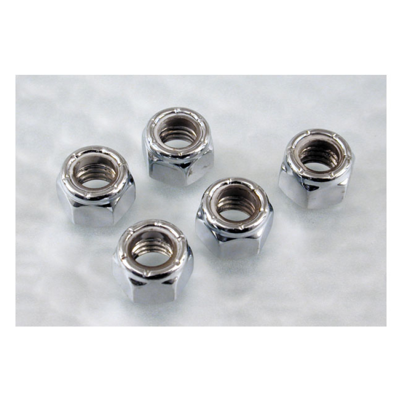 M4 X .70 LOCK NUT CHROME 524697