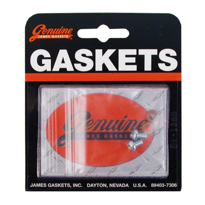 JAMES GASKETS, FORK SLIDER DRAIN SCREWS. ZINC PHILLIPS ZINC PLATED. OE 526091