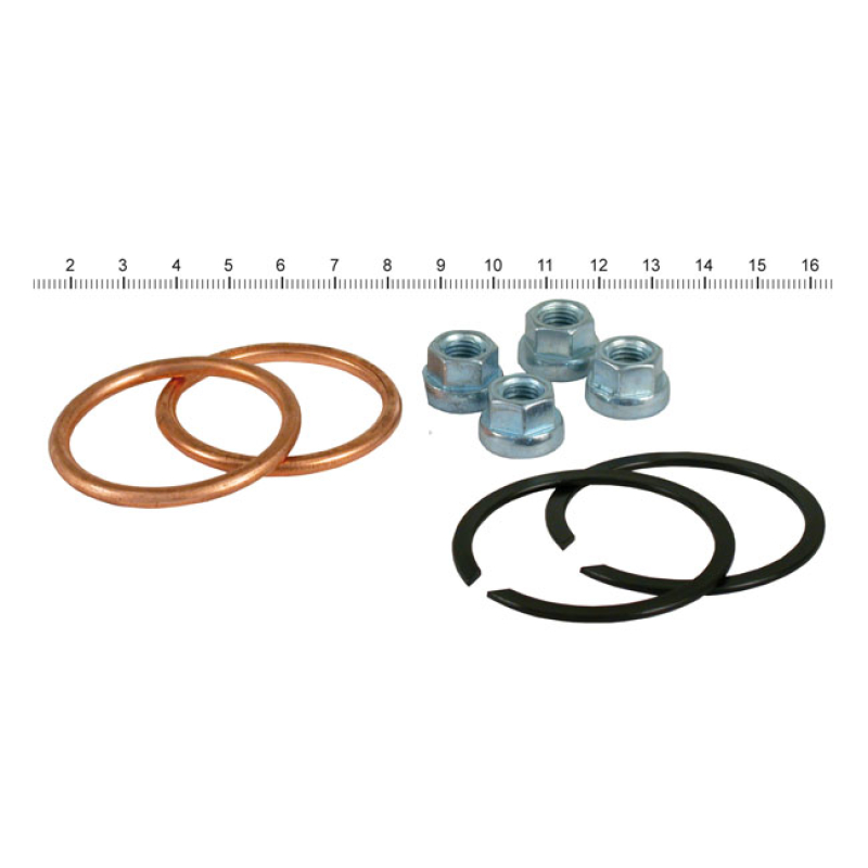 JAMES, EXHAUST GASKET & MOUNT KIT. COPPER GASKETS INCL. ROUND COPPER C 526124